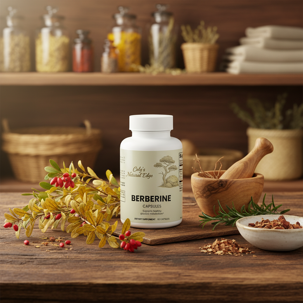 Berberine natural realistic setting