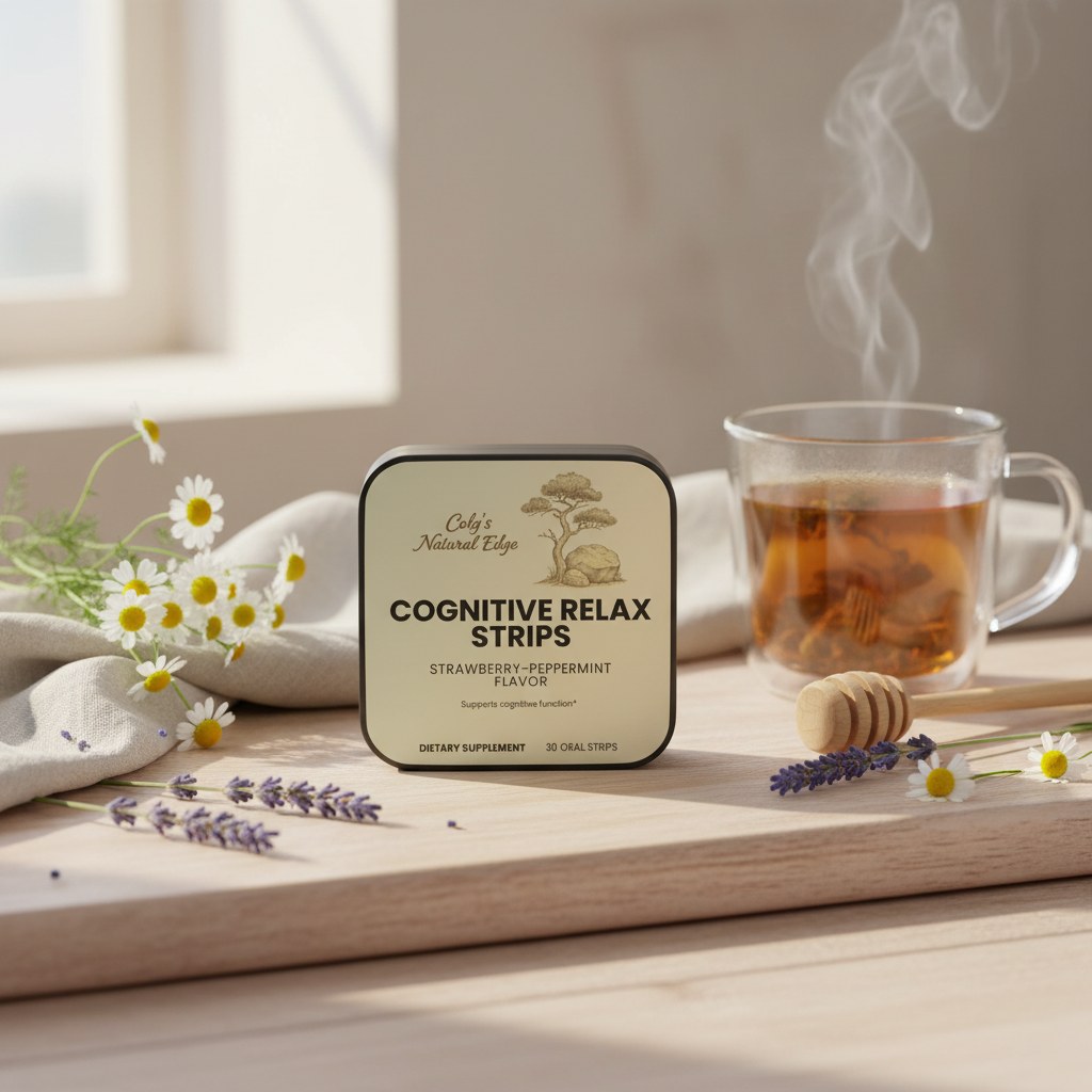 Cognitive Relax Strips natural square background