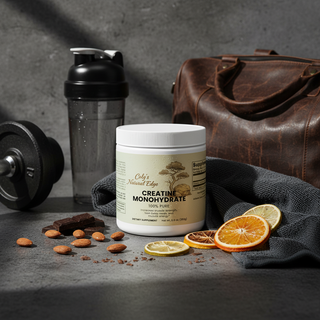 Creatine Monohydrate fitness background