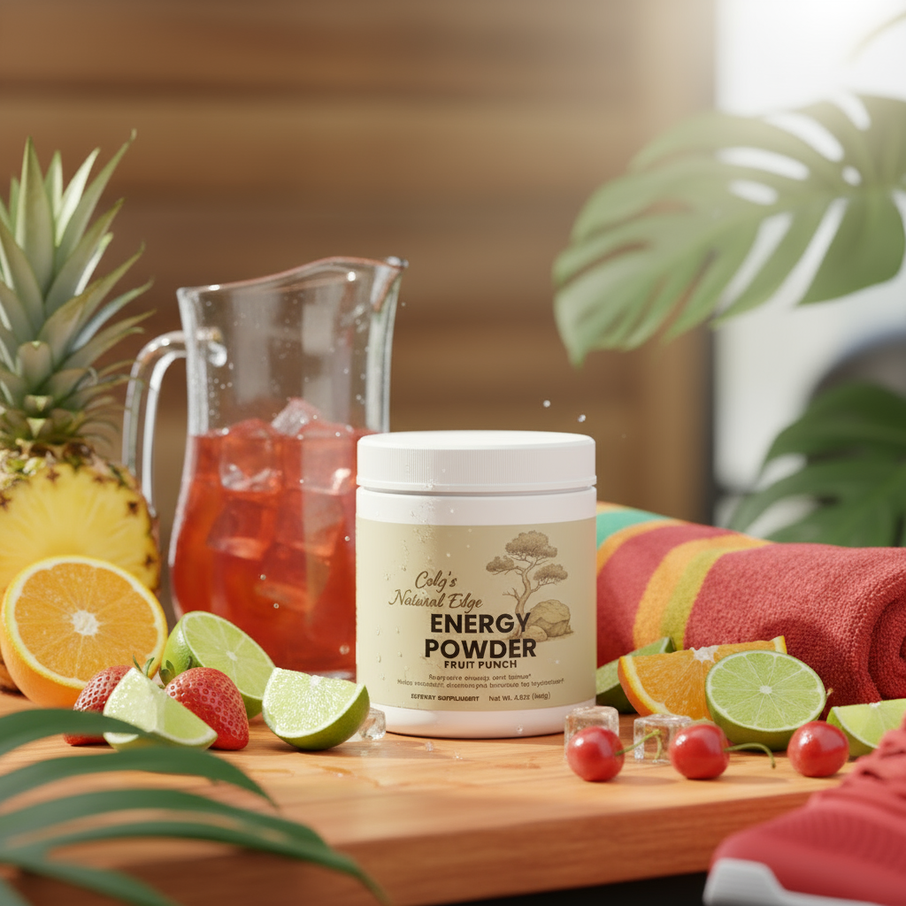 Energy Powder Fruit Punch background