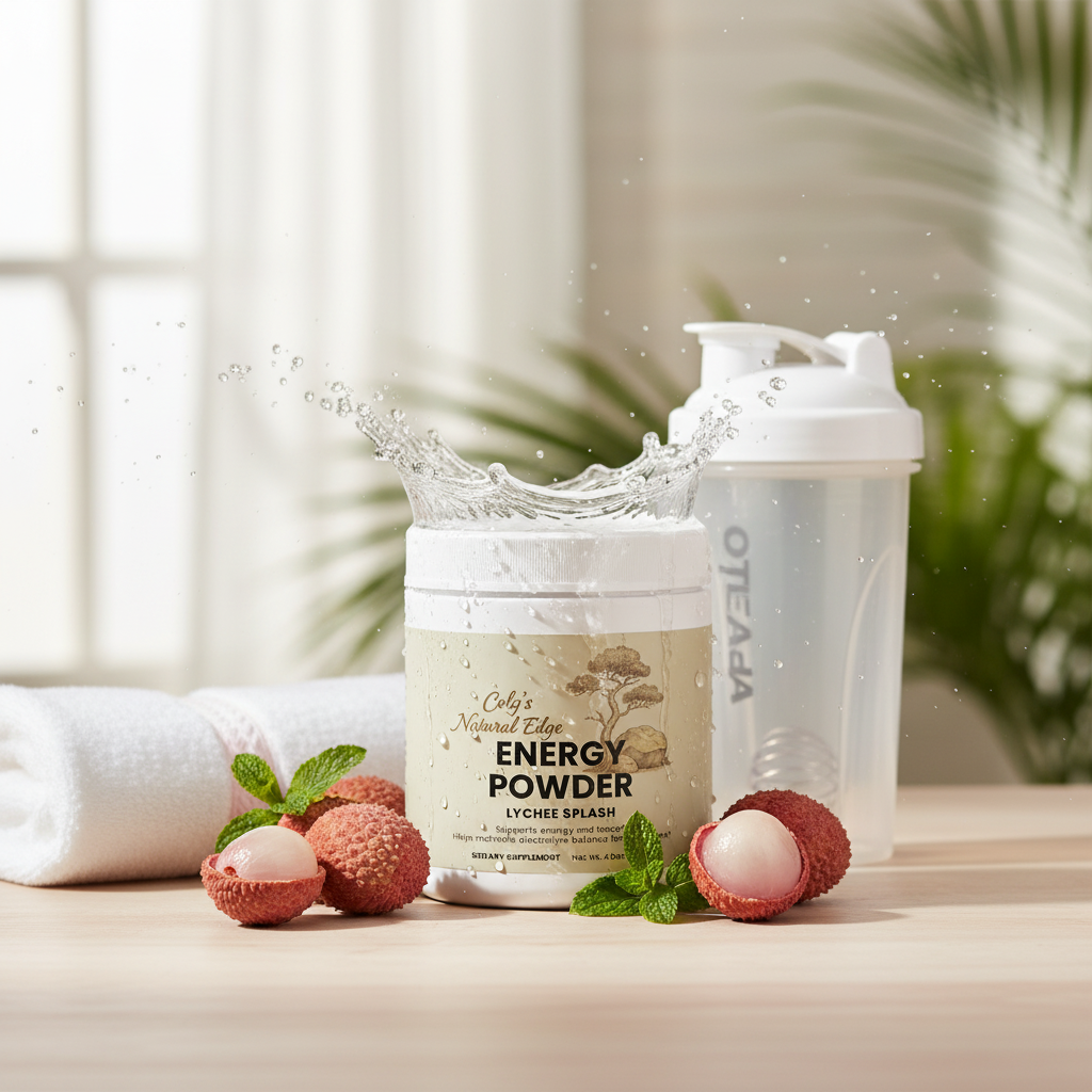 Energy Powder (Lychee Splash Energy) natural square background