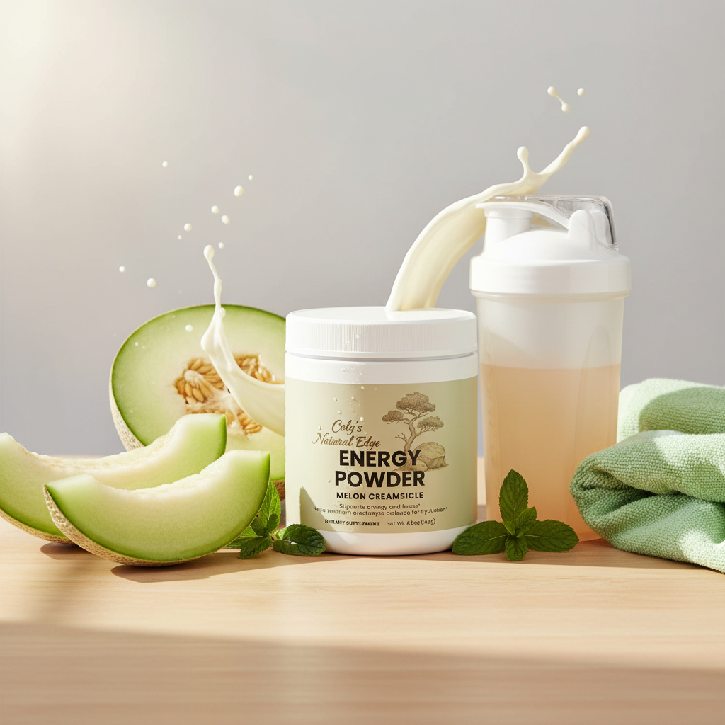 Energy Powder (Melon Creamsicle) natural square background