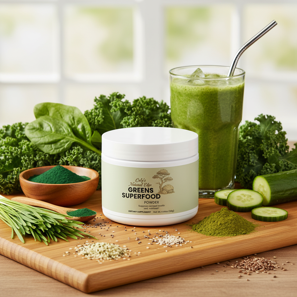 Greens Superfood background