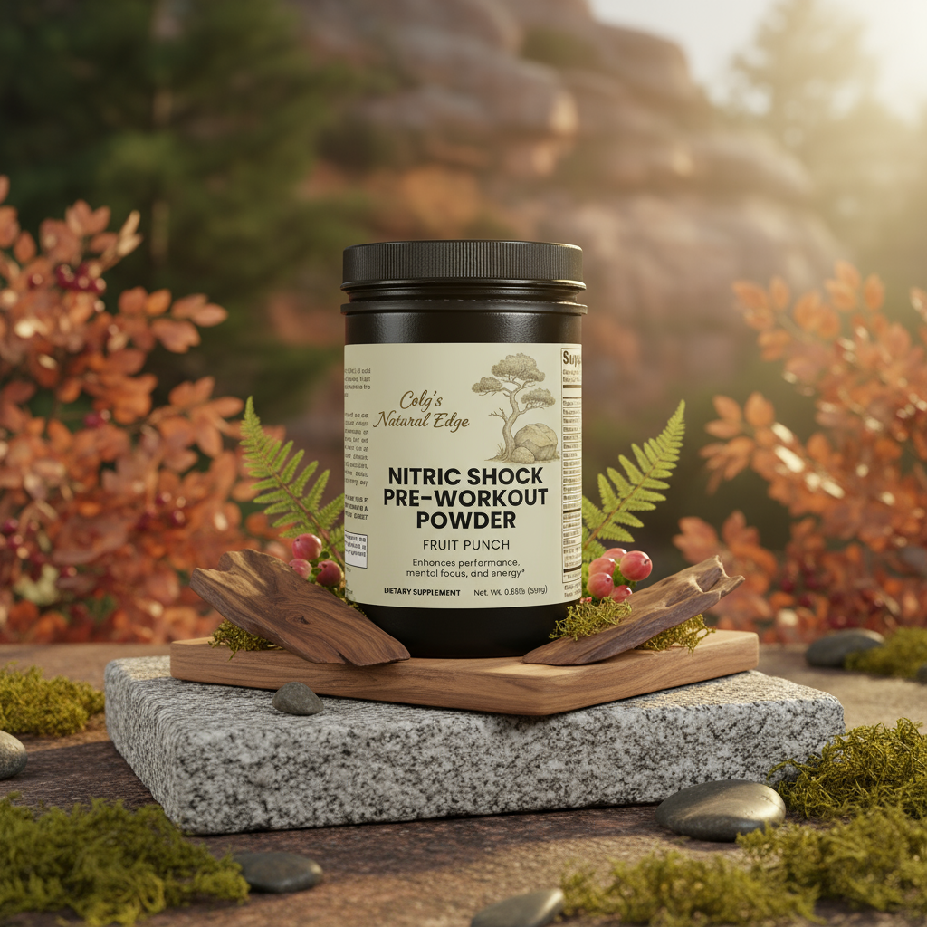 Nitric Shock Pre-Workout with Natural Background