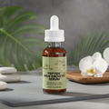 Peptide Hair Growth Serum with natural background