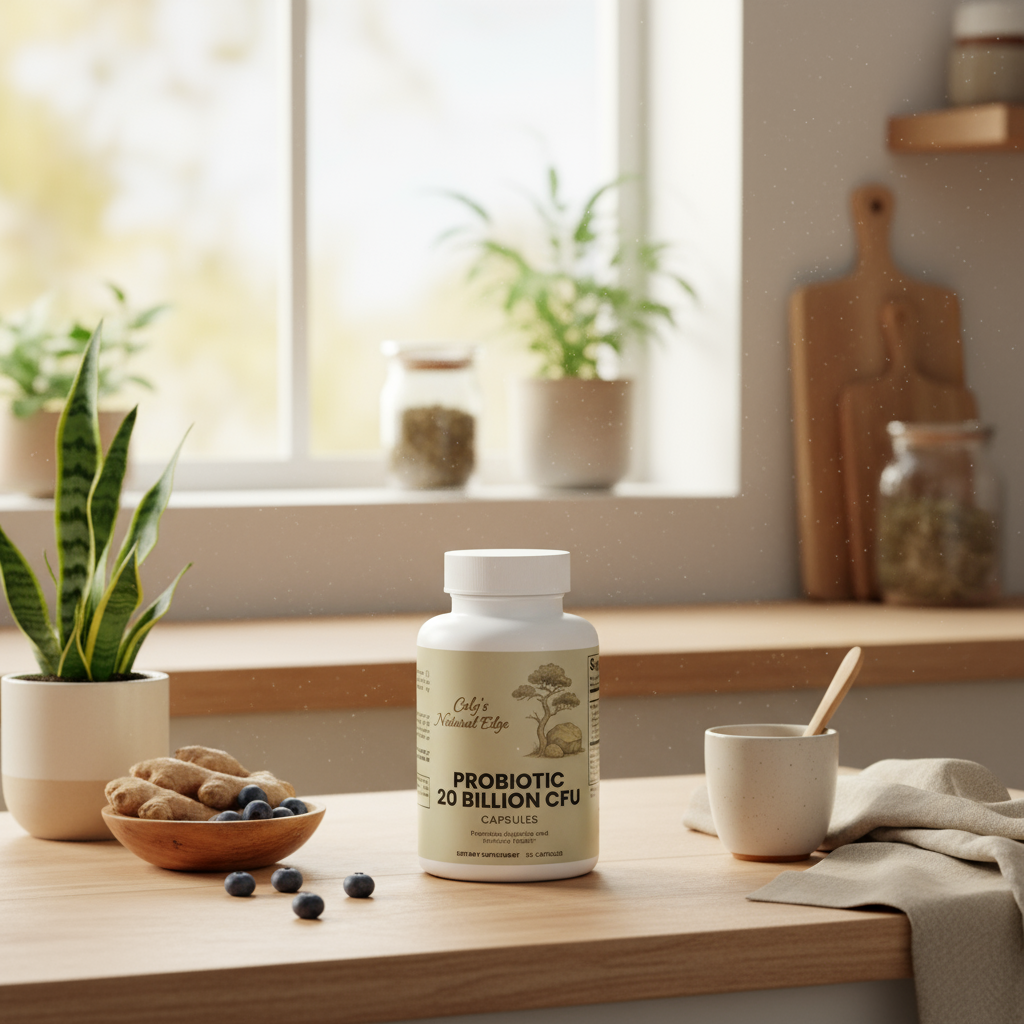 Probiotic 20 Billion with Warm Natural Home Background