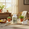 Probiotic 40 Billion with Prebiotics with Warm Natural Home Background